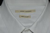 ★MARC JACOBS★マーク・ジェイコブス★イタリアショートカラーのお洒落な白の長袖ワイシャツ46　※　M〜L　_画像6