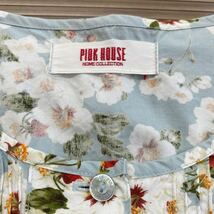 PINKHOUSE HOME COLLECTION ＊ ピンクハウス ◆ 薄手コットン ピンタック仕様 イチゴ柄 苺プリント ゆったりLサイズ_画像8