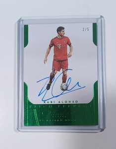 シャビ アロンソ 直書きサイン 2015-16 PANINI FLAWLESS SOCCER XABI ALONSO フローレス AUTO バイエルン レバークーゼン 5枚限定