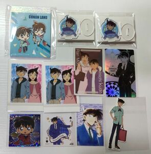 工藤新一 毛利蘭 名探偵コナン グッズまとめ売り アクスタ カード ステッカー ぱしゃこれ