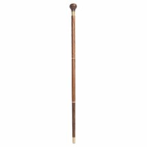 木の杖、3つのセクションの天然木の杖、男性または女性のための手作りの木製のオフセット杖、黒檀の木で作られたハイキング/杖_画像8