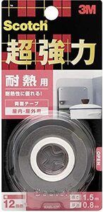 3M スコッチ 超強力両面テープ 耐熱用 幅12mm長さ1.5m KHR-12R