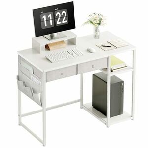 YeTom белый pc стол . чуть более стол Work стол компьютерный стол подставка имеется ширина 100cm× глубина 48cm desk выдвижной ящик имеется офис учеба 