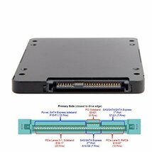 CY SFF-8639 NVME U.2-NGFF M.2 M-key PCIe SSDケース エンクロージャ ブラック_画像8