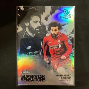 希少【美品】モハメドサラー リヴァプール リバプール サッカーカード topps chrome リフラクター インサート