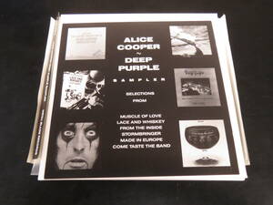 紙ジャケプロモ盤！Alice Cooper, Deep Purple - Alice Cooper/Deep Purple Sampler 輸入盤CD（アメリカ Pro CD-6454-2, 1990）