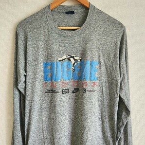 NIKE 紺タグ ロングスリーブTシャツ 80s 90s古着 ヴィンテージ ビンテージ Tシャツ EUGENE pepsi USA カットソー ロンT 長袖Tシャツ グレーの画像2