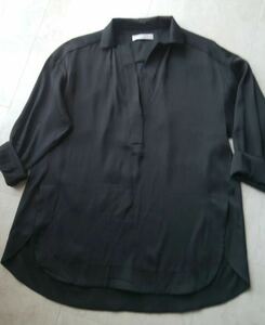  Adore silk over shirt blouse tops black lady's beautiful goods ...