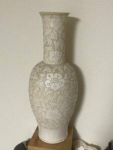 中国美術 磁州窯剔花花瓶 花器 置物 古玩 骨董品