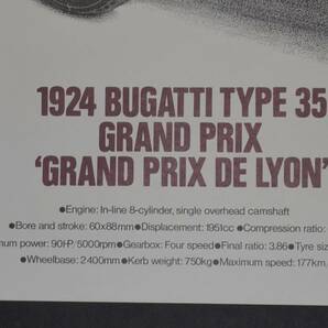 ブガッティ透視図ポスター 「1924 BUGATTI TYPE 35 ’GRAND PRIX DE LYON’」ブガッティ タイプ 35 フランス (リヨン)グランプリの画像5