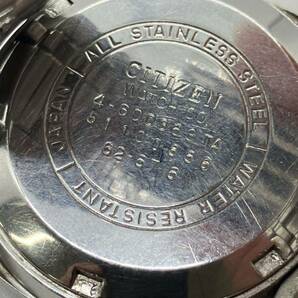 【E/A214217】CITIZEN AUTOMATIC 腕時計 シルバー文字盤 稼働品 の画像3