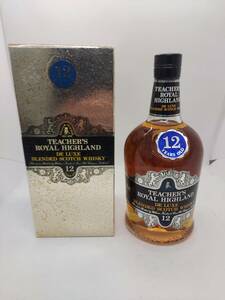 【E/G195431】未開栓 TEACHER'S ROYAL HIGHLAND ティーチャーズ ロイヤル ハイランド 12年 デラックス ウイスキー 750ml 43%