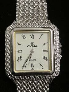 【E/07003】CYMA QUARTZ 913 9100930 シーマ 不動品 k18? 刻印