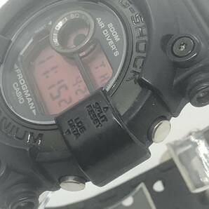 【E/C2177】CASIO G-SHOCK ジーショック DW-8200 黒 FROGMAN 稼動品 腕時計の画像6