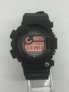 【E/C2177】CASIO G-SHOCK ジーショック DW-8200 黒 FROGMAN 稼動品 腕時計