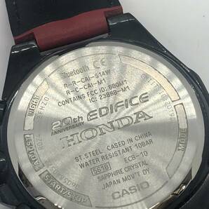 【E/C2177】CASIO EDIFICE エディフィス 20周年記念 HONDA ECB-10 腕時計 稼働品 箱、説明書付きの画像7