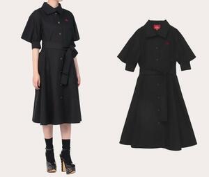  cotton typewriter shirt One-piece Vivienne Westwood Vivienne Westwood red label o-b embroidery black 