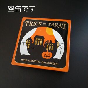 ★空缶★　モロゾフ　ハロウィン　ハロウィーン　クッキー缶　お菓子の空容器　