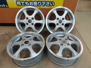 ☆ブリヂストン シッタ NC6 14インチ アルミ ホイール 5J +45 4穴 PCD100 シルバー 4本 中古 汎用 BRIDGESTONE Citta 軽カー☆