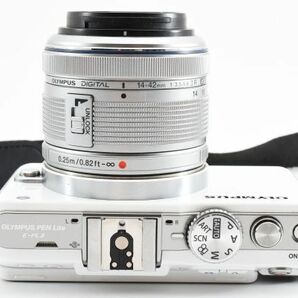 【箱付き・美品】 OLYMPUS オリンパス E-PL3 レンズキット ミラーレス一眼カメラ 綺麗な外観！ おしゃれな人気カラー♪ #1024の画像8