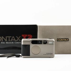 【希少・箱付き】 KYOCERA 京セラ CONTAX コンタックス T2 コンパクト フィルムカメラ 高級感溢れるボディ #1089の画像1
