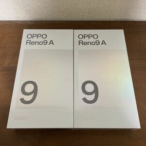 新品未開封/OPPO Reno9 A ナイトブラック 2台セット ワイモバイル SIMフリー シュリンク付き