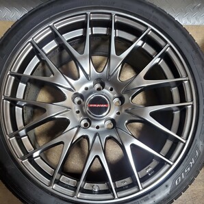 【注目商品】【美品】BIGWAY LEYSEEN PRAVA 9M 18×8J PCD114.3 +38 5H FALKEN AZENIS FK510 235/40ZR18 タイヤホイール4本セット の画像2