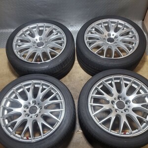 【注目商品】RAYS レイズ HOMURA ホムラ 2×9 18×8J PCD114.3 +45 5H FALKEN AZENIS FK510 225/45ZR18 22年製 タイヤホイール4本セット 