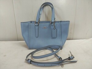 コーチ COACH レザー ハンドバッグ【 20×17×マチ12.5cm 】中古品 ショルダーバッグ 