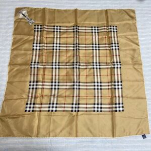 バーバリー　スカーフ　ストール　チェック　ベージュ　人　アニマル　看板　レトロ BURBERRY ノバチェック