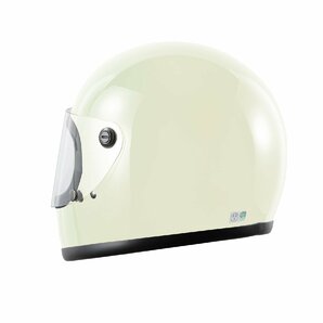 ヘルメット フルフェイス ホワイト ビンテージ レトロ 族ヘル 新品 SG・PSCマーク取得 全排気量対応 バイクパーツセンターの画像6