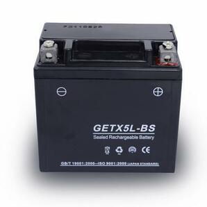 新品 バッテリー ジェル GETX5L-BS 充電済 YTX5L-BS 互換 リード100 4st ビーノ SA26J ライブディオ アドレス ジョグ ウルフ125 DR250Rの画像2