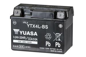 液入り充電済み 台湾YUASA YTX4L-BS トゥデイ AF61/AF67 ディオ AF62/AF68 新品 台湾ユアサ 1年補償 バイクパーツセンター