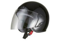 ヘルメット ジェット ブラック SG規格 PSCマーク取得 ワンタッチホルダー バイクパーツセンター_画像1