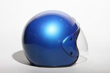 ヘルメット ジェット ブルー SG規格 PSCマーク取得 ワンタッチホルダー バイクパーツセンター_画像6
