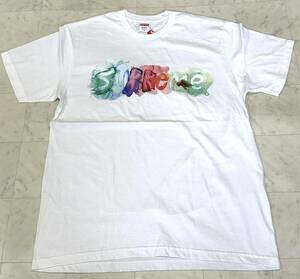 【新品】Supreme シュプリーム【Watercolor Tee】2023年春夏 23SS ウォーターカラー ロゴプリント Tシャツサイズ：Mホワイト