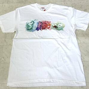 【新品】Supreme シュプリーム【Watercolor Tee】2023年春夏 23SS ウォーターカラー ロゴプリント Tシャツサイズ：Mホワイトの画像1