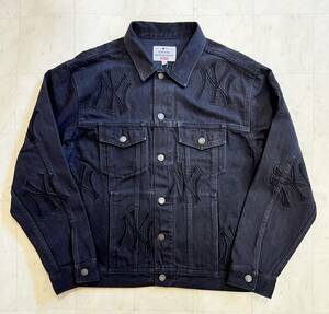 【新品】Supreme シュプリーム【New York Yankees Denim Trucker Jacket Black】2021年秋冬 21AW トラッカージャケットMサイズブラック