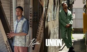 【未使用品】UNION TOKYO ユニオン × NEEDLES ニードルス【MILES JACKET PANT】MR538 MR539 セットアップスーツ サイズ：S グリーン