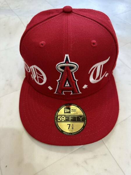 NEW ERA ニューエラGOAT Los Angeles Angels 59FIFTY Fitted Cap ベースボール キャップ 58.7cm レッド