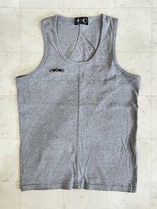 [ beautiful goods ]THUG CLUBsag Club [TC23TS0803] Logo plate tank top size :1 gray 