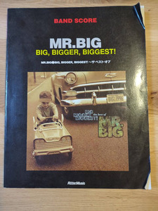 [ used postage included ] Band Score MR.BIG/BIG BIGGER BIGGEST!