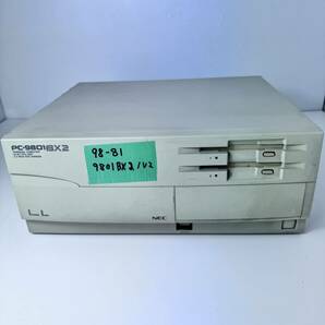 98-81 NEC PC-9801BX2/U2 HDD欠 486SX 25Mhz 640+1024 ピポ音なりました。FDDよりMS-DOS6.20起動確認できました。の画像1