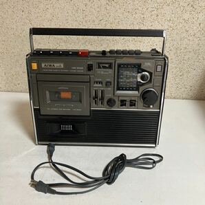 AIWA アイワ 5バンドラジオ TPR-255 FM MW SW 電源コード付 昭和レトロ ヴィンテージ 現状品 コレクター の画像1