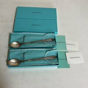 ◇ TIFFANY&Co. ティファニー STERLING 925 スターリングシルバー 925 スプーン ◇まとめて 箱あり 49g 銀食器 箱入り シルバー 食器 の画像1