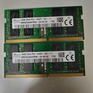  PC4 2400T 16GB x 2枚 計32GB DDR4メモリの画像1