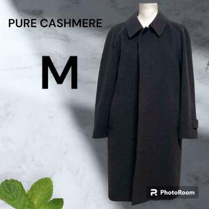 【美品】PURE CASHMERE ピュアカシミヤ　ロングコート　レディース