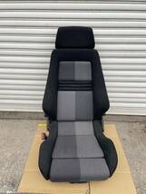 ！引き取り限定！　レカロ　シート　RECARO セミバケ　シートレール　黒　車　グレー　福岡_画像1