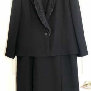 QUEST ブラックフォーマル 喪服 ワンピース 15 レース付き 日本製 礼服の画像1