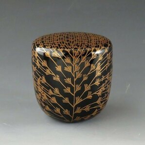 ◆◇加賀蒔絵 村田宗覚 芽張柳蒔絵 大棗 ◇◆茶道具 chado ware, lacquer ware dby9868-Lの画像2